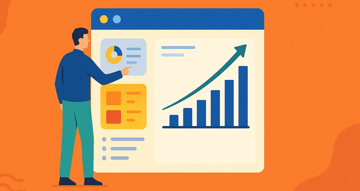 B2B SaaS dashboard showing lead generation metrics